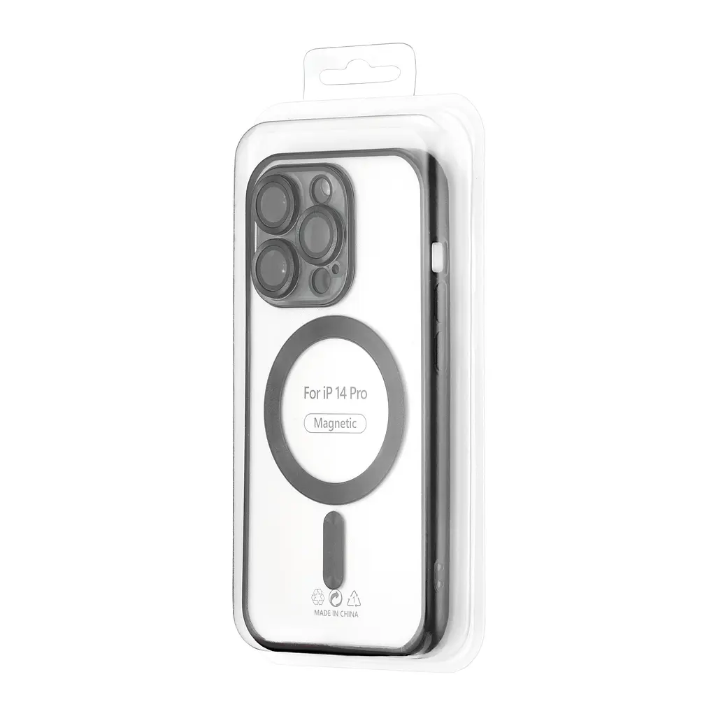 Чохол Ductil Metallic Edge with MagSafe (Protected Camera & Lens) iPhone 14 Pro Black - фото 2