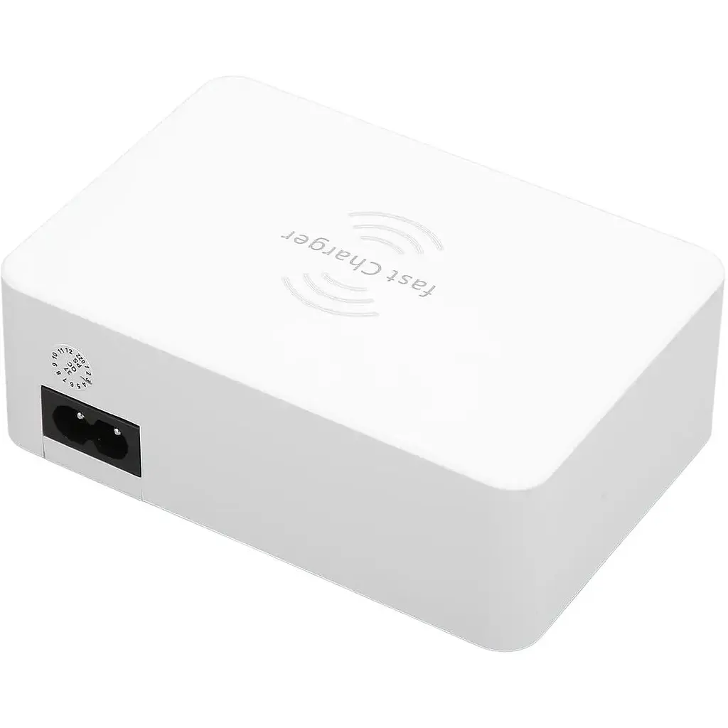 Зарядное устройство Primo WLX-818F 1xUSB QC3.0 / 4xUSB / 1xType-C / беспроводная зарядка Qi 10W / 50W (Max) White - фото 7