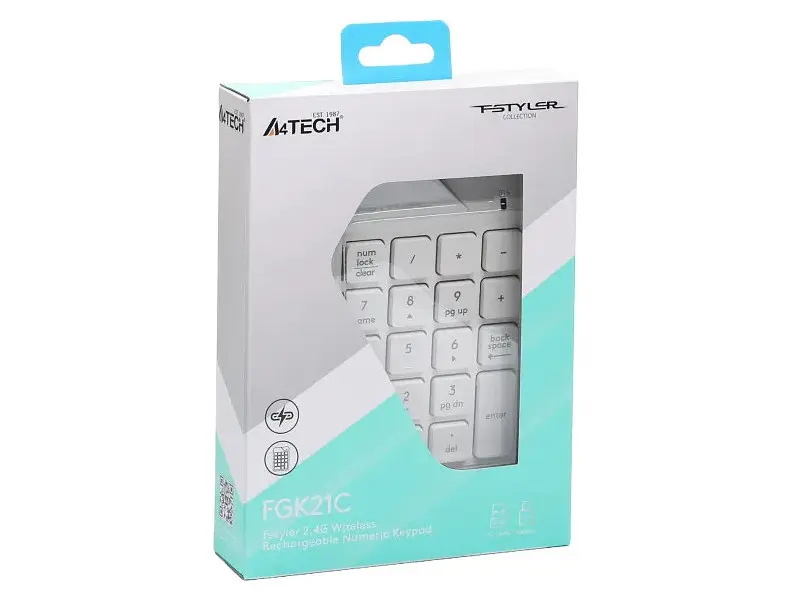 Кейпад A4Tech Fstyler FGK21C White - фото 9