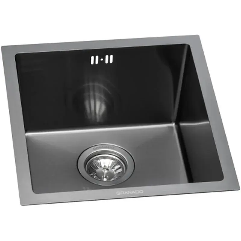 Мийка кухонна GRANADO Under top mini STEEL S201 black (GS10201B) - фото 2