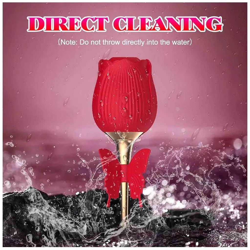 Вакуумный стимулятор клитора с вибрацией Boss Series Flirting Partner красный - фото 10