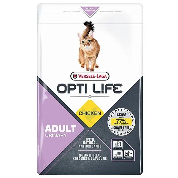 Сухий суперпреміум корм Opti Life Urinary Опті Лайф Урінарі беззерновий для котів, схильних до сечокам'яної хвороби 1 кг (413166)