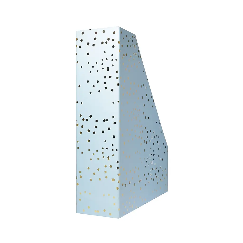 Лоток для документів Yes Calma вертикальний фольга 32х25х8 см блакитний (707311) - фото 3