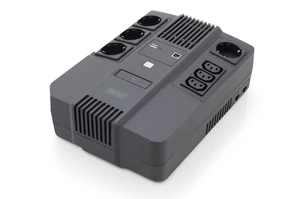 Джерело безперебійного живлення Assmann UPS ALL-IN-ONE 600VA 360W DN-170110 Black - фото 5