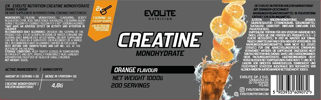 Креатин Evolite Nutrition Моногідрат - 1000 г - фото 2