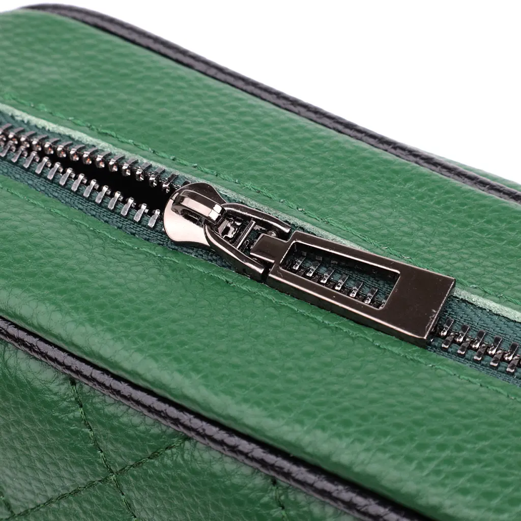 Стьобана жіноча сумка Vintage з натуральної шкіри 21х14х8 см sum0027042 - фото 6