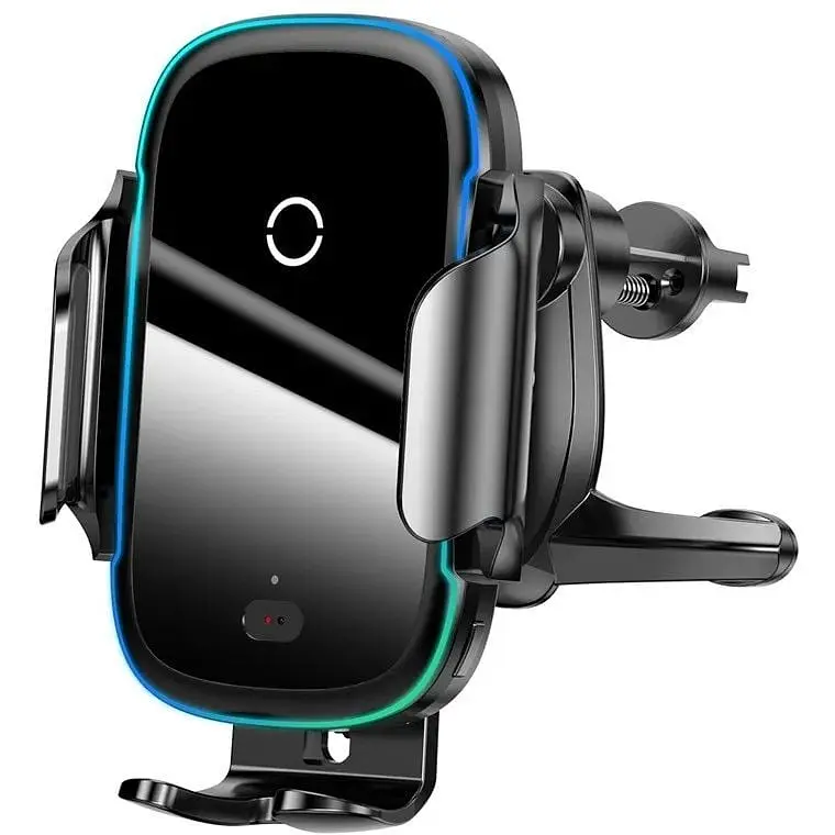 Держатель BASEUS Auto Lock Light Electric Holder with Wireless Charger 15W (WXHW03-01) - фото 9