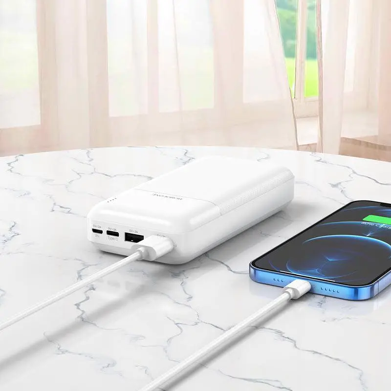 Портативная батарея - внешний акб Borofone BJ16A Cube 20000 mAh белый - фото 4