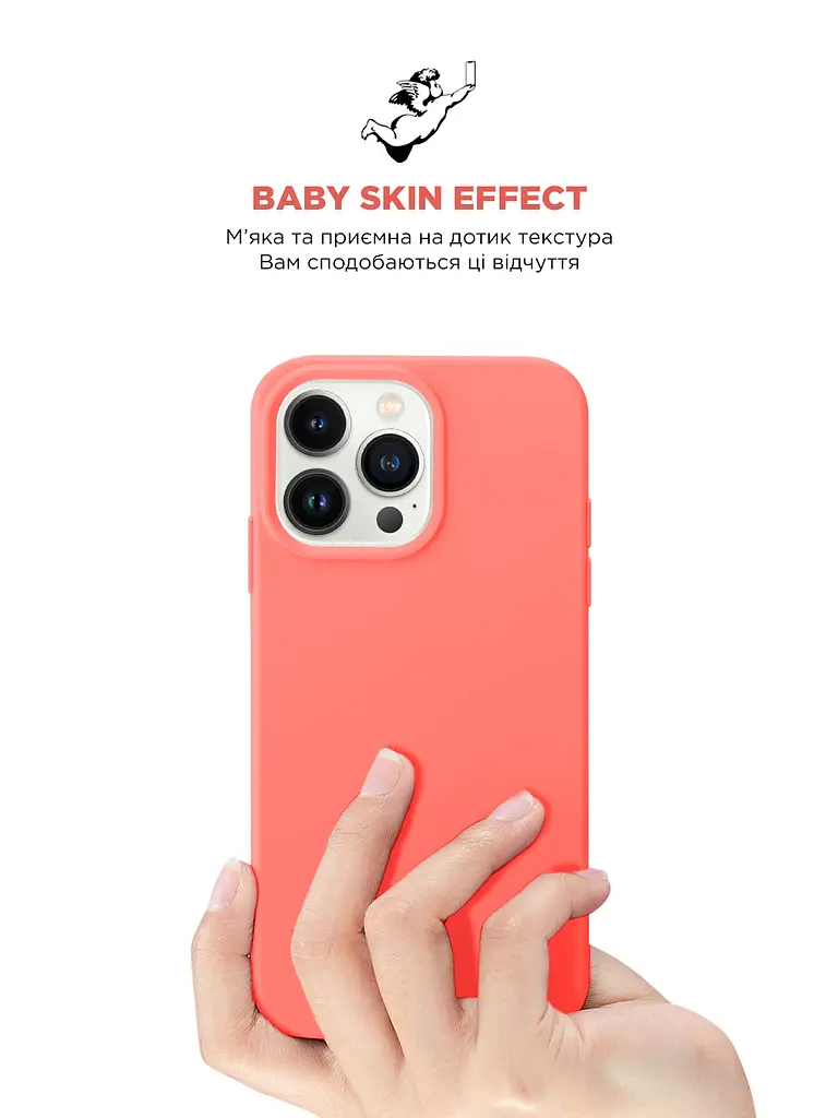 Силиконовый чехол для Apple iPhone 13 Pro Max, ICON2 Case, розовый, противоударный, панель, защита всего корпуса, матовая поверхность Soft Touch, выступает над дисплеем, совместим с защитными стеклами и пленками, с микрофиброй - фото 8