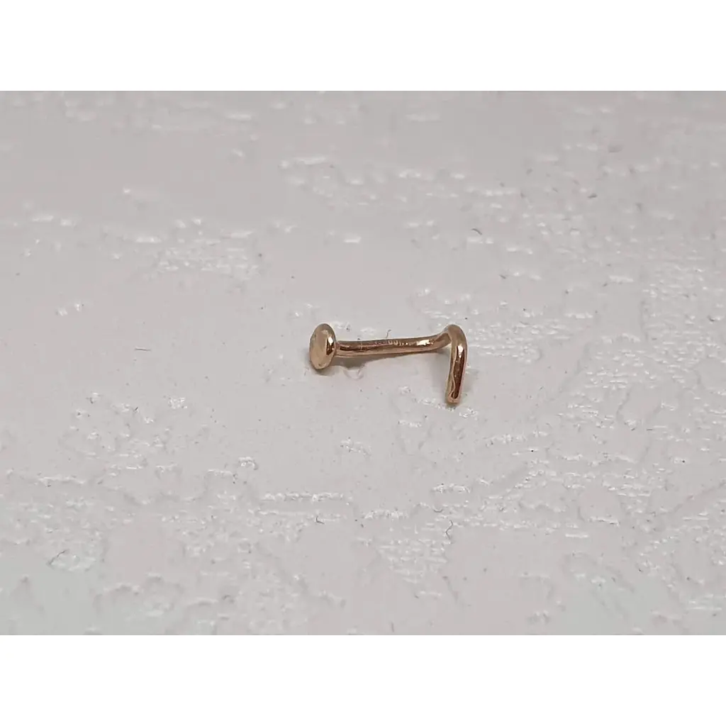 Золотая серьга-пирсинг Favoritum в нос. 310118_Г - фото 2