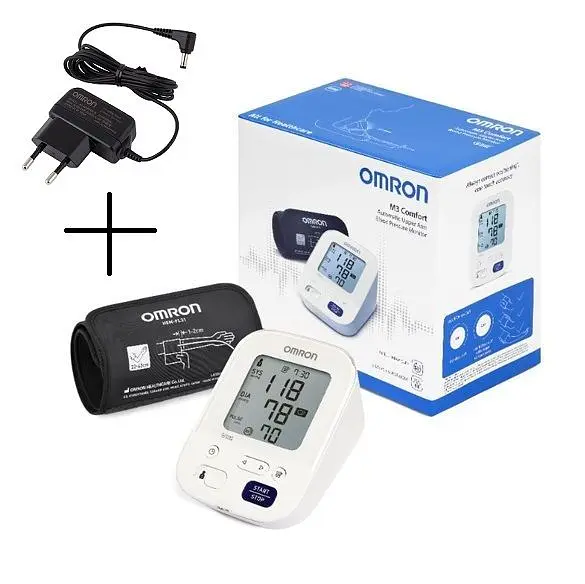 Тонометр Omron M3 Comfort (HEM-7155-E) з адаптером автоматичний на плече - фото 2