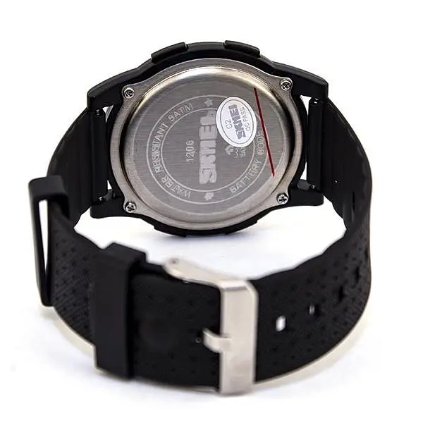 Наручний годинник Skmei 1206 Black - White (12370) - фото 4