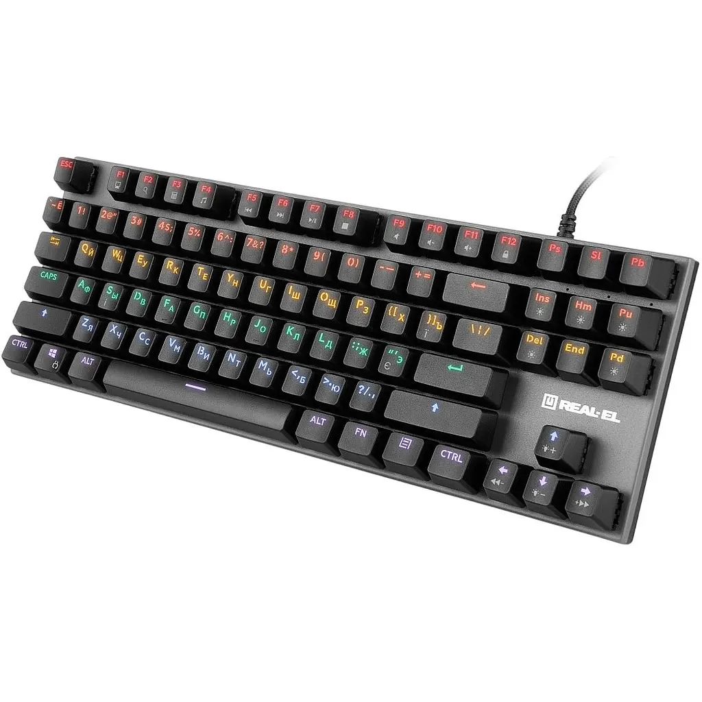 Клавиатура REAL-EL M 05 Grey (EL123100044) [128757] - фото 5