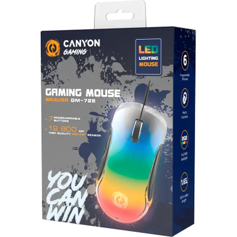 Мишка Canyon Braver GM-728 USB Black (CND-SGM728) - фото 5