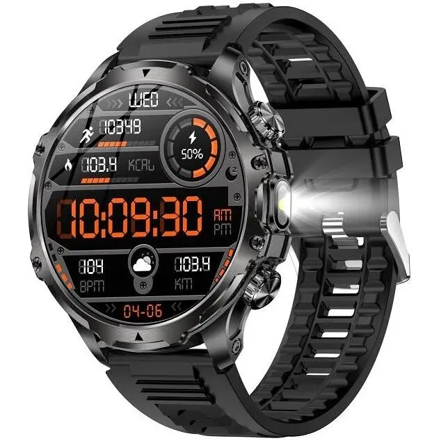 Смарт-годинник Uwatch Smart Turbo Power Rubber 2 ремінці чорний (3256) - фото 3