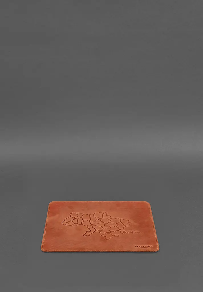 Коврик для мышки из натуральной кожи 1.0 светло-коричневый Crazy Horse - фото 4