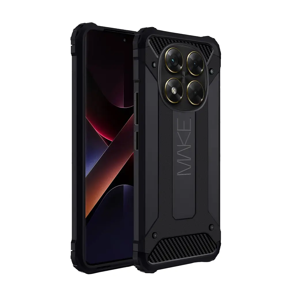 Чохол MAKE Xiaomi Redmi Note 14 Pro 5G/Poco X7 Panzer Black - фото 4