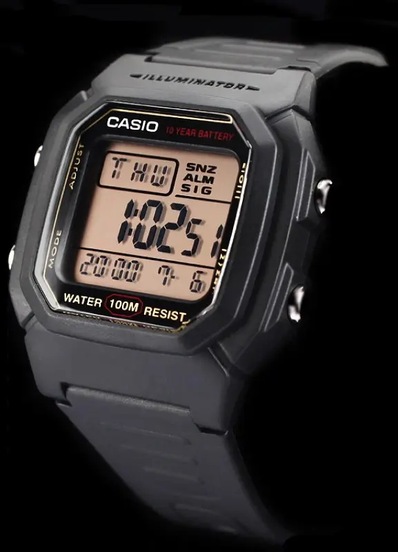 Часы мужские кварцево-электронные спортивные стильные оригинал Casio W-800HG-9AVEF (модуль №3240, 3092) - фото 3