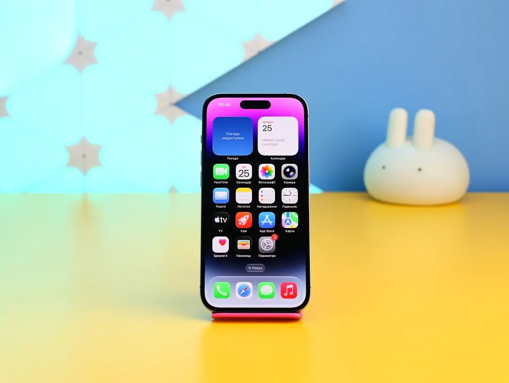 Смартфон Apple iPhone 14 Pro 256GB eSIM Deep Purple (MQ1D3) Б/В [170882] - фото 2