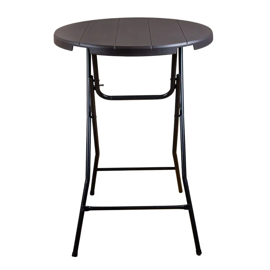 Стол складной Time Eco круглый ТЕ-1848 диаметр 0.8 м графит (4820211101640) - фото 2