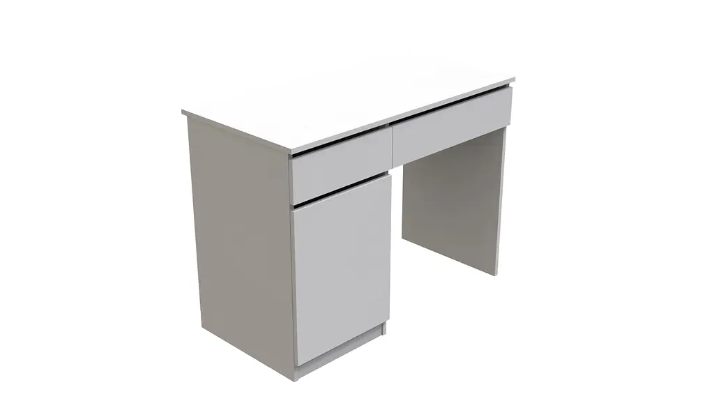 Стіл комп'ютерний Віто Ferrum-decor 750x1000x500 ДСП Біле 16 мм (FRD-104824) - фото 2