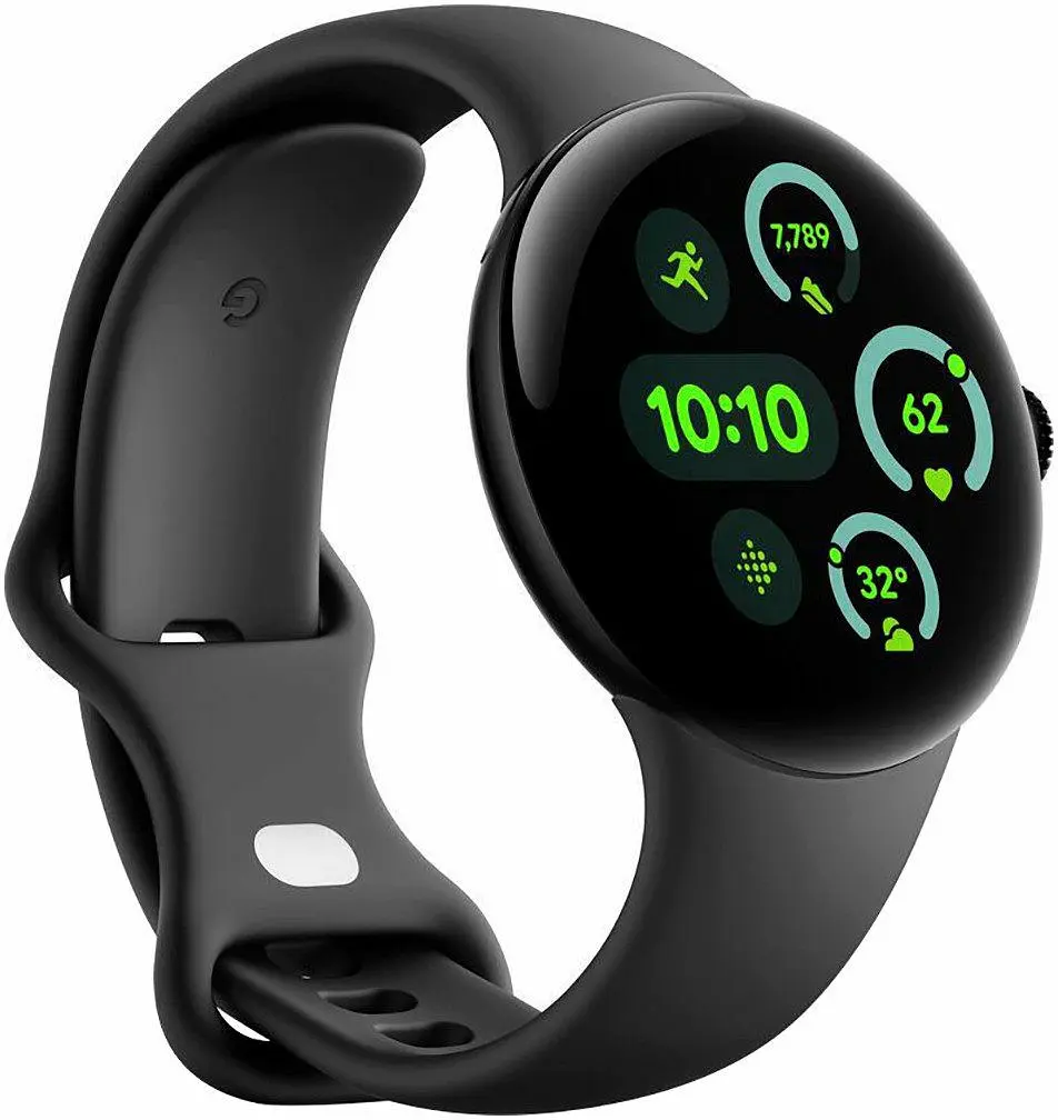 Смарт-часы Google Pixel Watch 3 41 mm Wi-Fi Matte Black Aluminum Case/Obsidian Active Band - фото 3