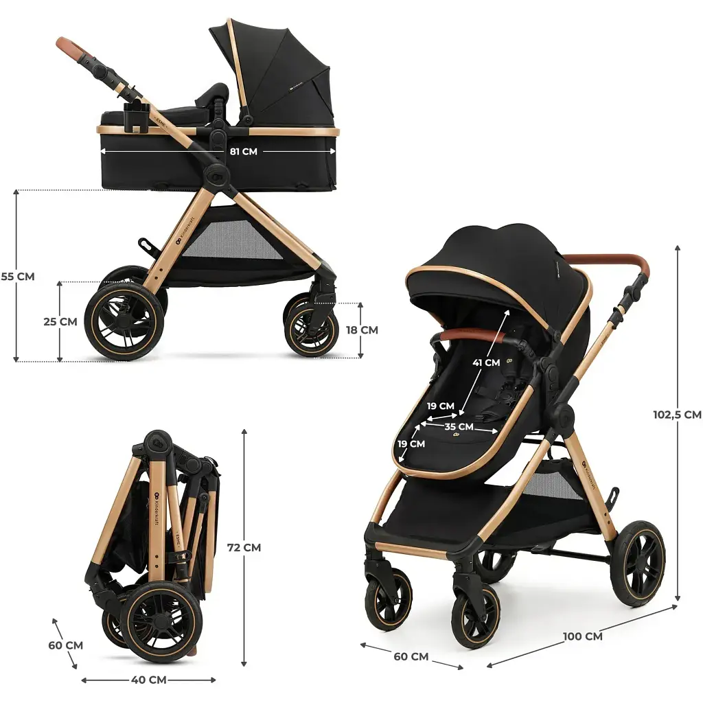 Універсальна коляска 2 в 1 Kinderkraft Esme Black (KSESME00BLK2000) - фото 8