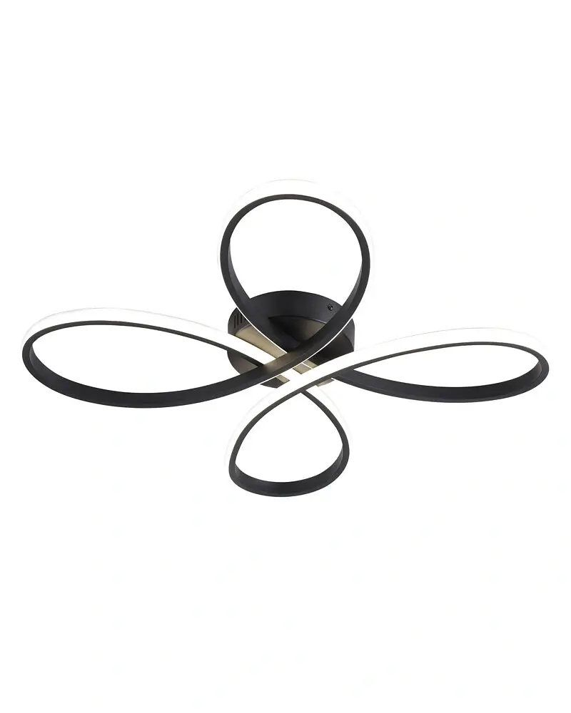 Люстра Goldlux 331816 Fiore LED 1x42W 4000K 5000Lm IP20 черная - фото 2