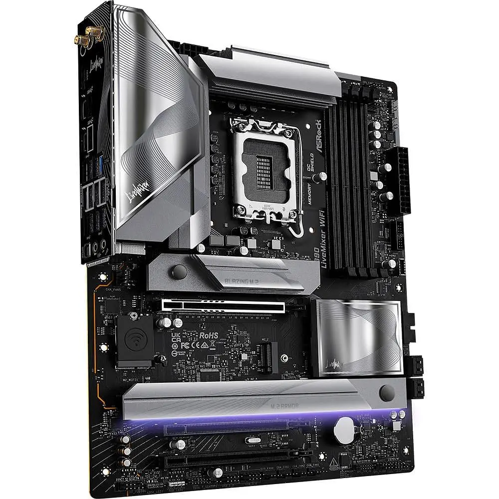 Материнська плата AsRock Z890 LIVEMIXER WIFI (Z890 LIVEMIXER WIFI) (Socket 1851, Intel Z890, ATX) - фото 4