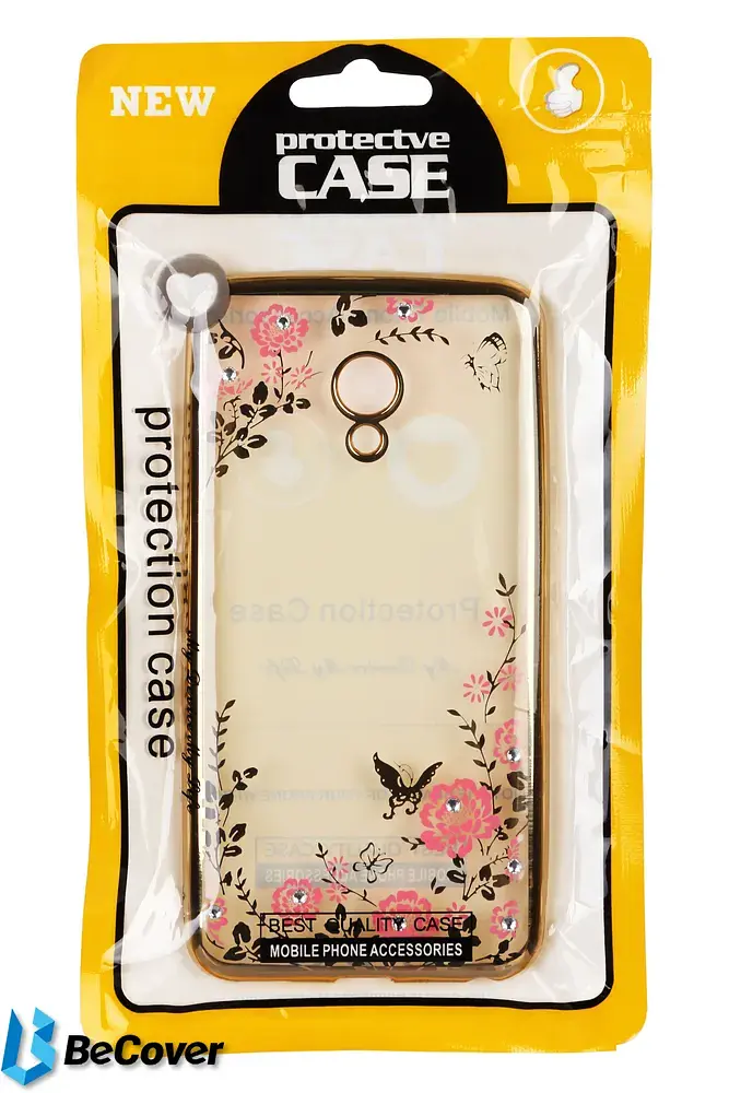 Панель BeCover Flowers Series для Meizu U20 Gold (701311) - фото 3