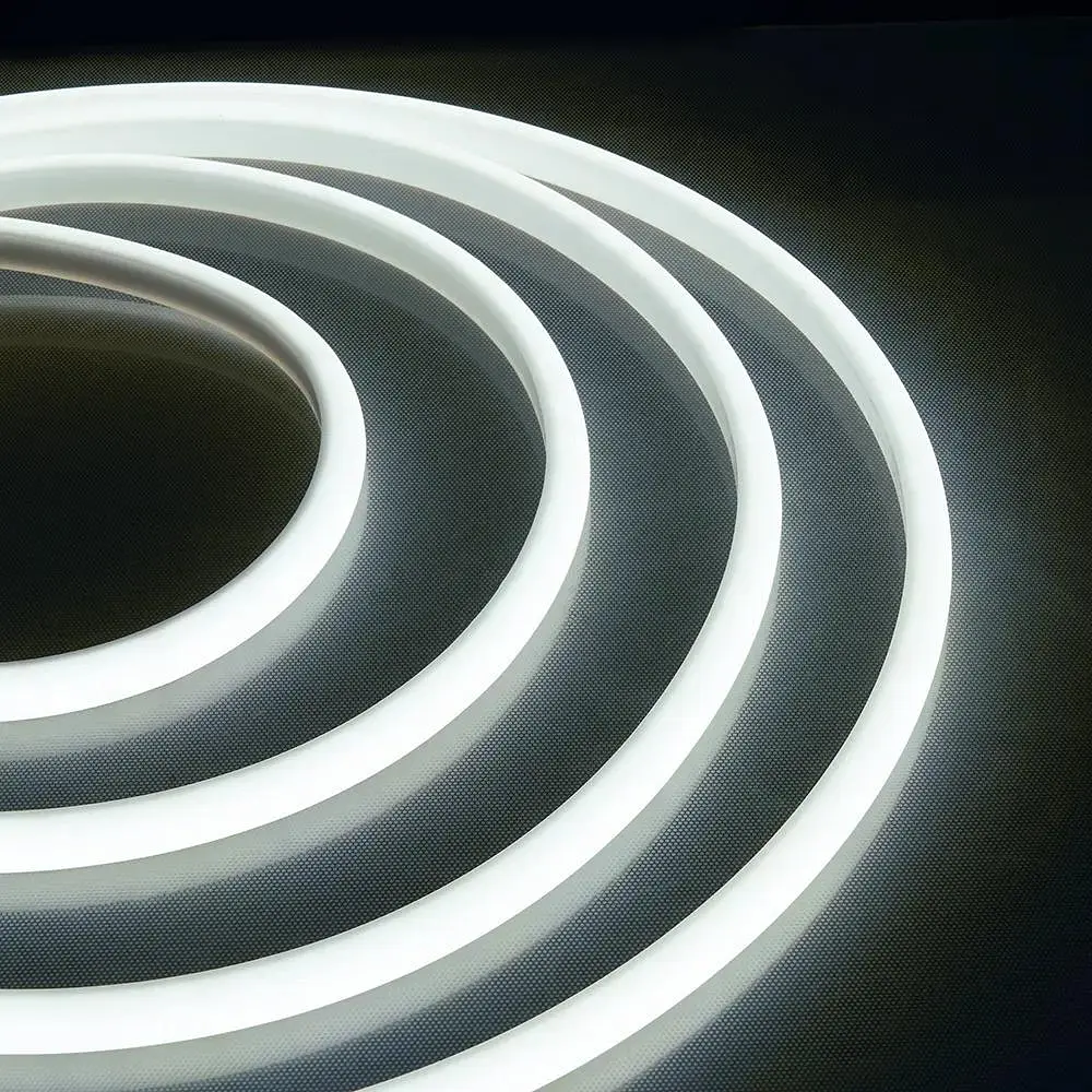 Лента неоновая силиконовая LED Neon с блоком питания 5M 12 Вт-220 Вт Белая - фото 5