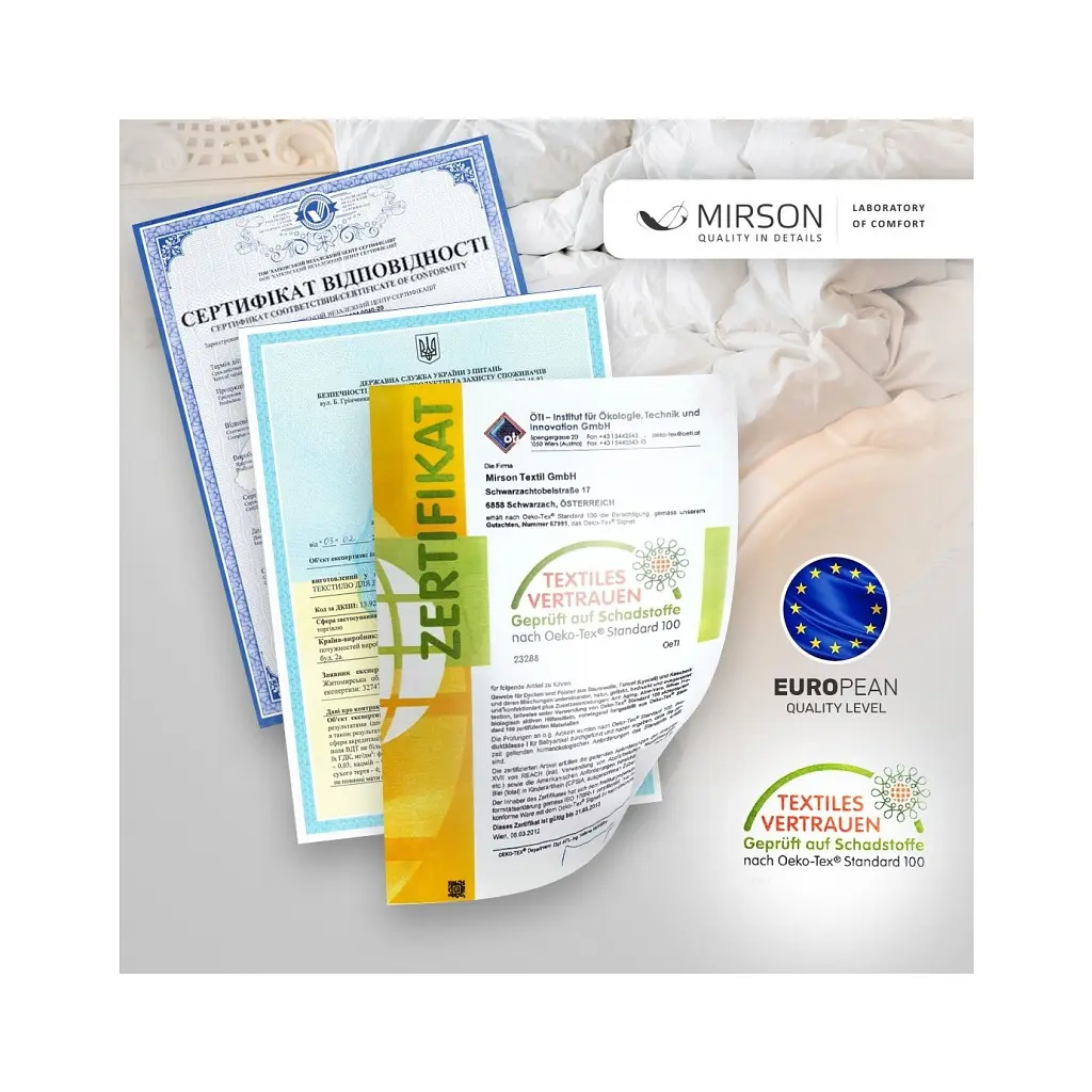 Скатертина MirSon Водонепроникна №403 Satin Waterproof Light Gray 140x220 см (2200006739500) - фото 7