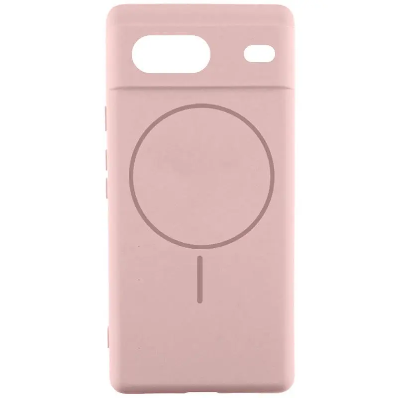 Чохол Silicone Cover Lakshmi Full Camera (AA) with Magnetic Fit для Google Pixel 7 Рожевий / Pink Sand
