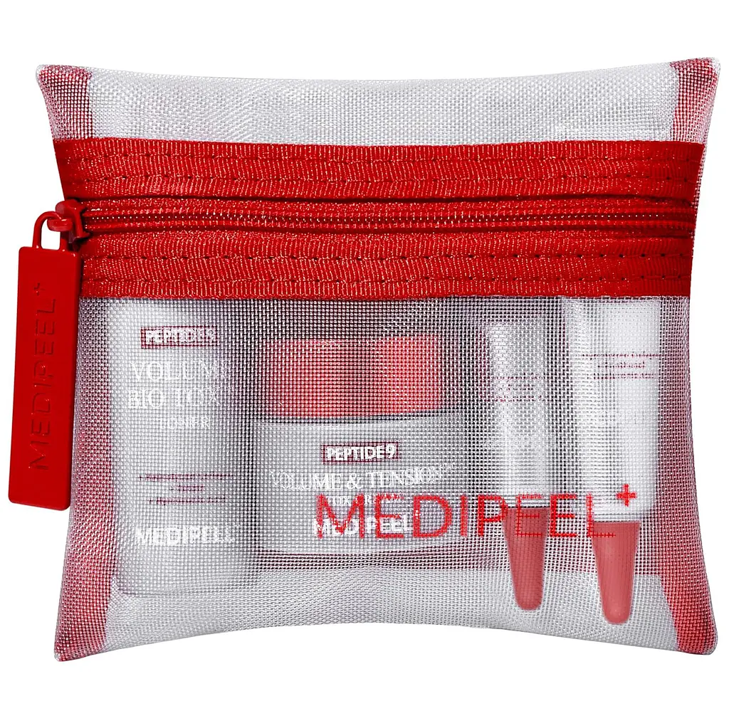 Набір косметики MediPeel Peptide 9 Volume Bio Tox Trial Kit 4 засоби + косметичка - фото 3
