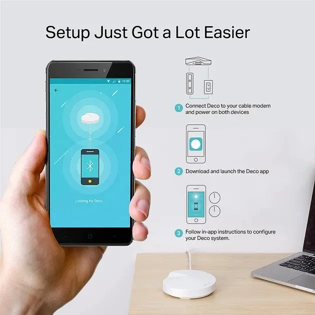 Набір з 2 роутерів - Сме-система Wi-Fi TP-Link Deco M5 (2-pack) - фото 6