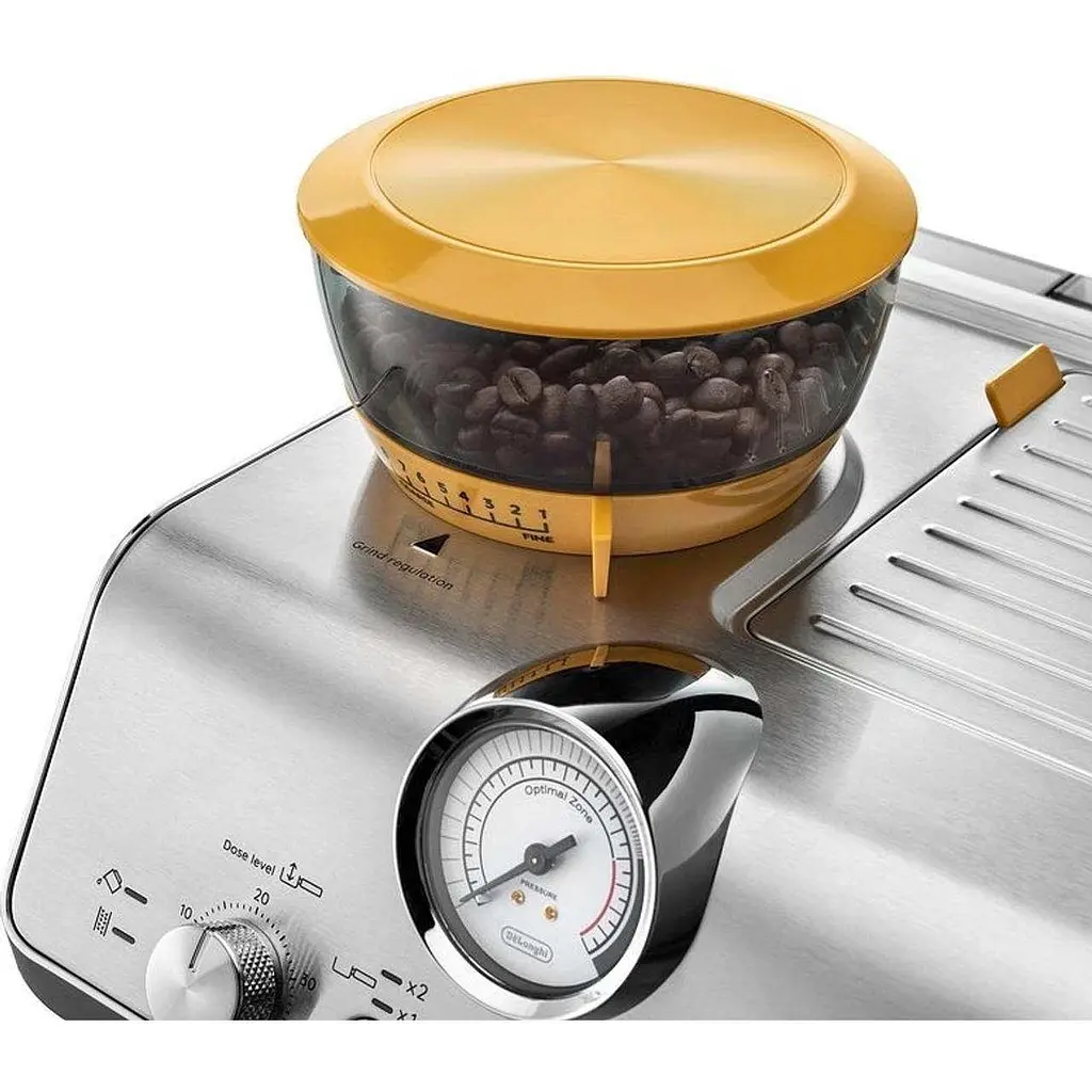 Ріжкова кавоварка еспресо DeLonghi La Specialista Arte EC9155.YE Yellow - фото 3