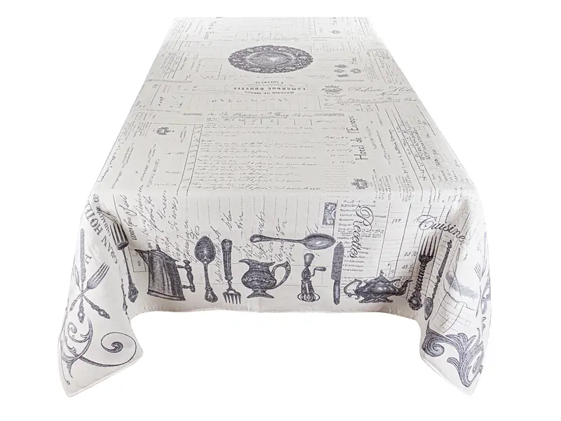 Скатерть Lefard Home Textile Cuberteria гобеленовая 300x140 см бежево-серая (732-301) - фото 2