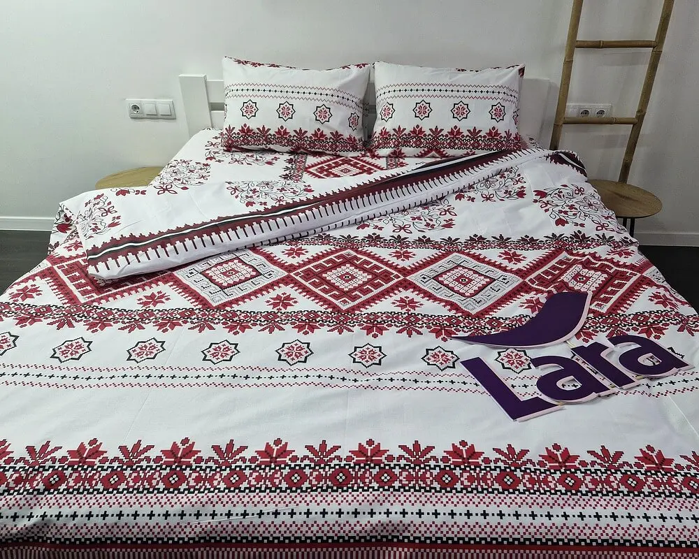 Постільна білизна LARA бязь d11342s сімейна 2х150х220 см - фото 6