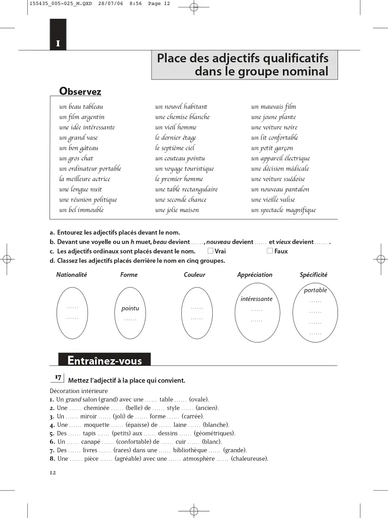 Les 500 Exercices de Grammaire Livre d'eleve A2 + corriges - фото 12