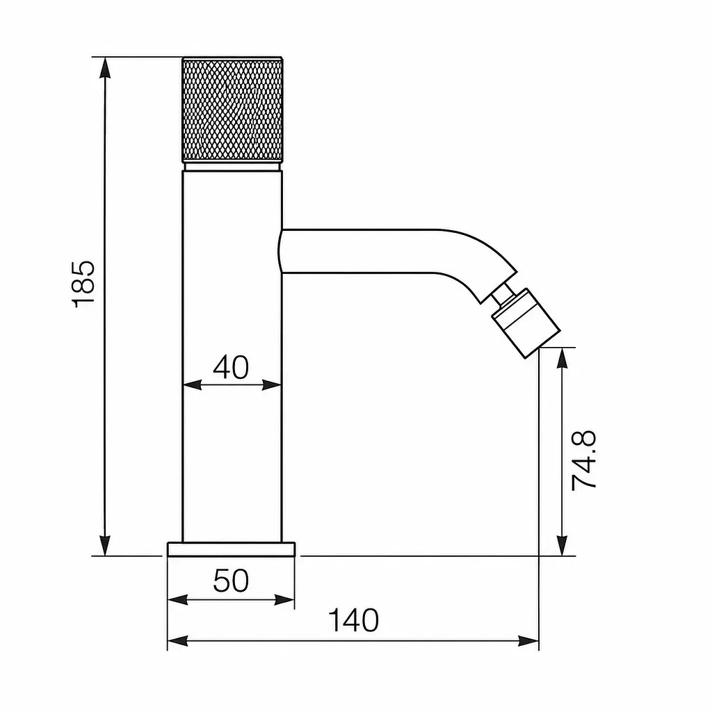 Змішувач для біде VBI Milano Duo graphite VBI-050104GR-H02GR - фото 2
