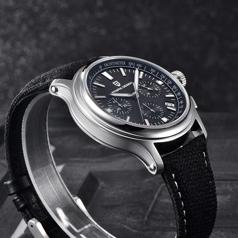 Чоловічий наручний годинник PD-1781 Black-Silver-Black Pagani Design acs0031211 - фото 2