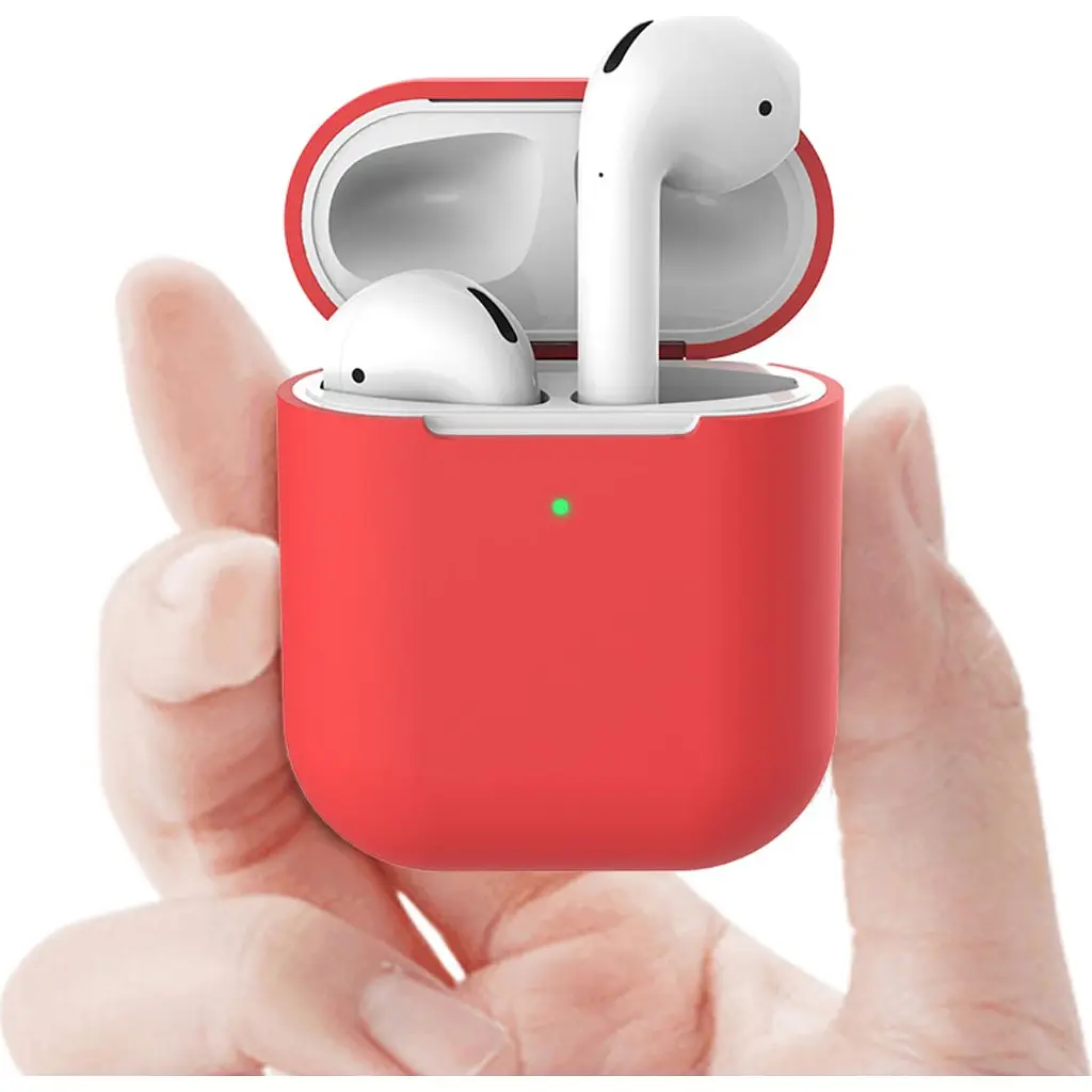 Чехол для наушников Apple AirPods 2 Silicone Case [Red] [41362] - фото 2