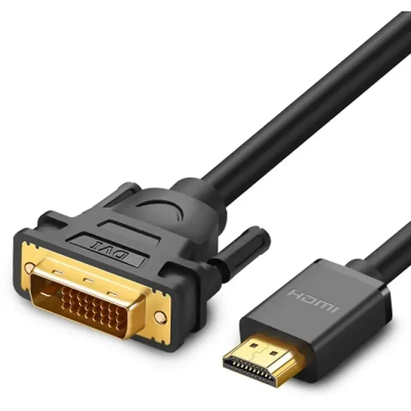Кабель мультимедійний HDMI M to DVI M 2.0m HD106 black Ugreen (10135) - фото 2