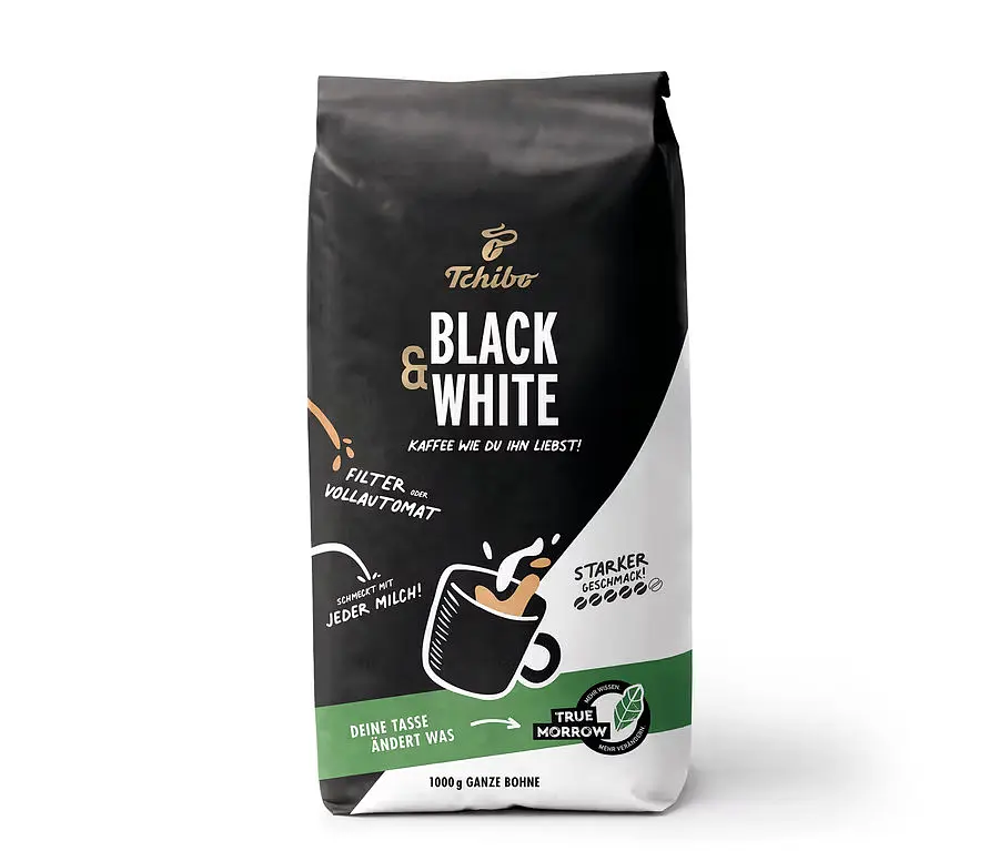Кава в зернах Tchibo Black & White 1 кг