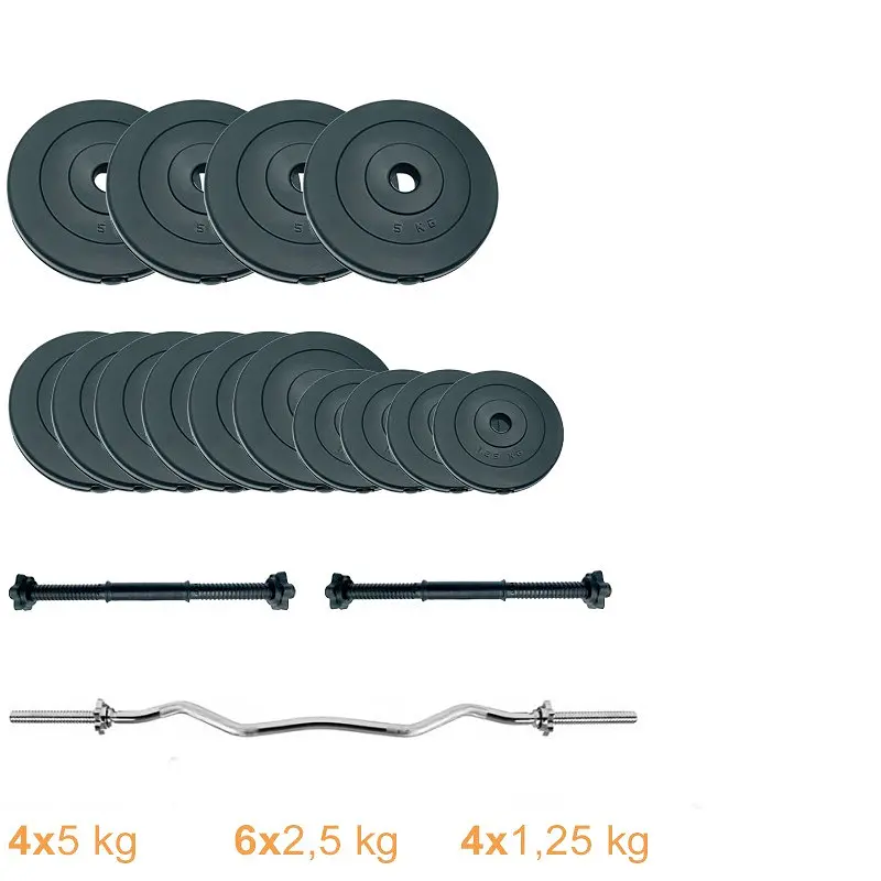 Набор штанга + гантели Newt Gym Set-W Rock Pro NE-PL-W-SET-47 47 кг - фото 2