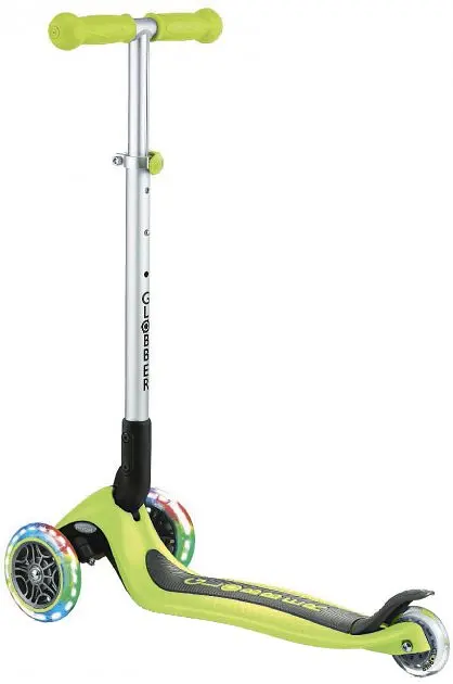 Самокат Globber Primo Foldable Lights LED зелений (432-106-2) - фото 3