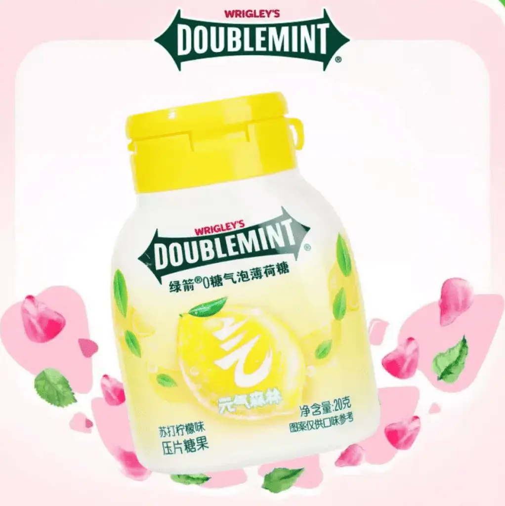 Драже Wrigley's Doublemint Soda Lemon Flavor 20г - фото 2