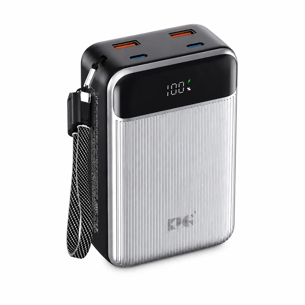 Повербанк Powerbank King Power PD65 Digital Display 30000mAh 65W зі швидким заряджанням для ноутбука, смартфона, планшета