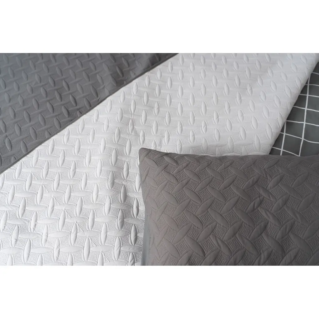 Покривало з наволочкою ТЕП Vintage 210х150 см сіре (4-00507_18080) - фото 4