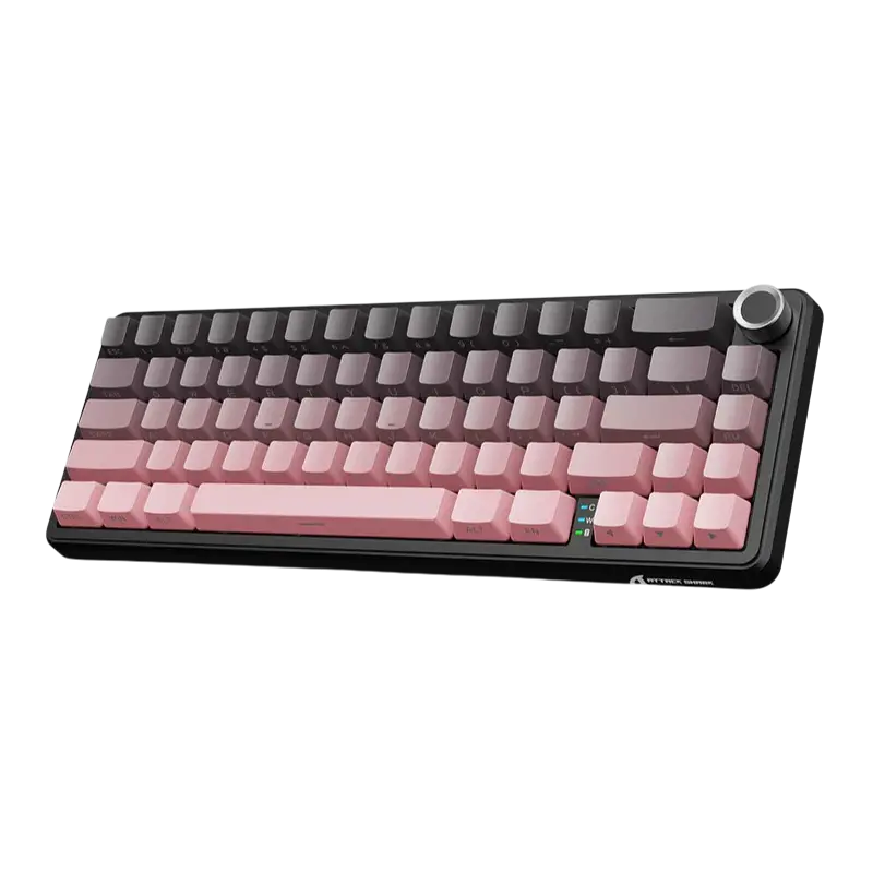 Клавіатура Attack Shark X66 Side Printed Gradient Pink (AS-X66-SPGP) - фото 2
